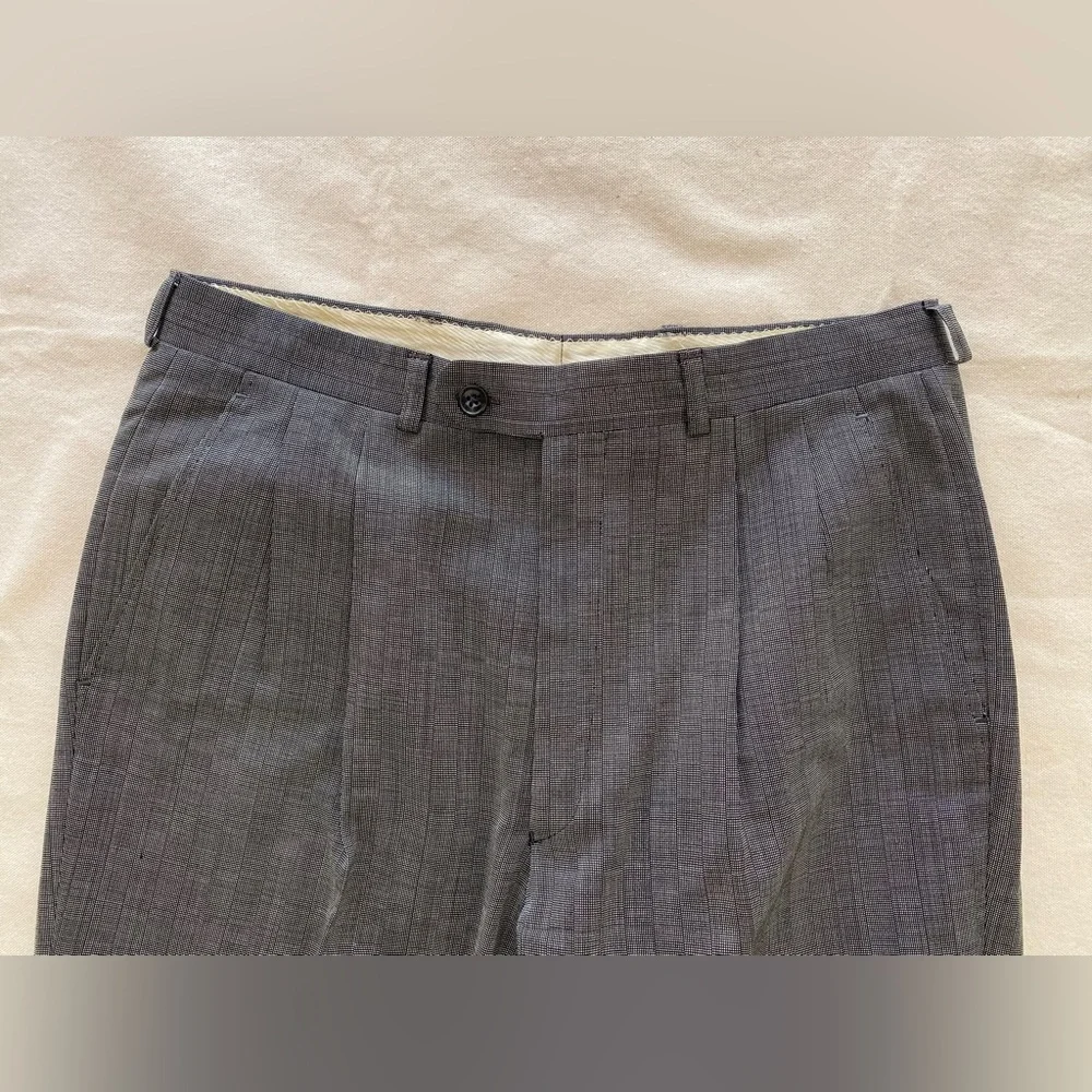 Vintage Yves Saint Laurent Gray Double-Breasted Men's Blazer w Matching Pants